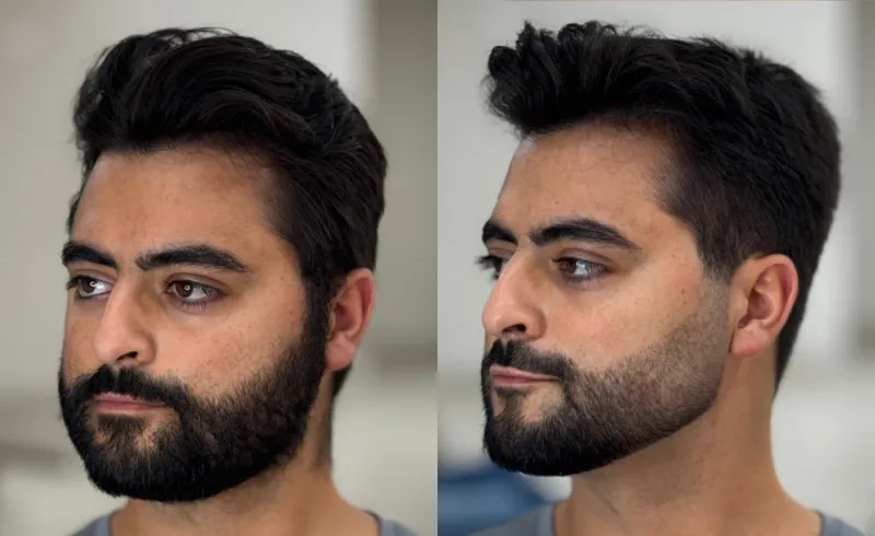 Transformação masculina com visagismo - Studio Curitiba